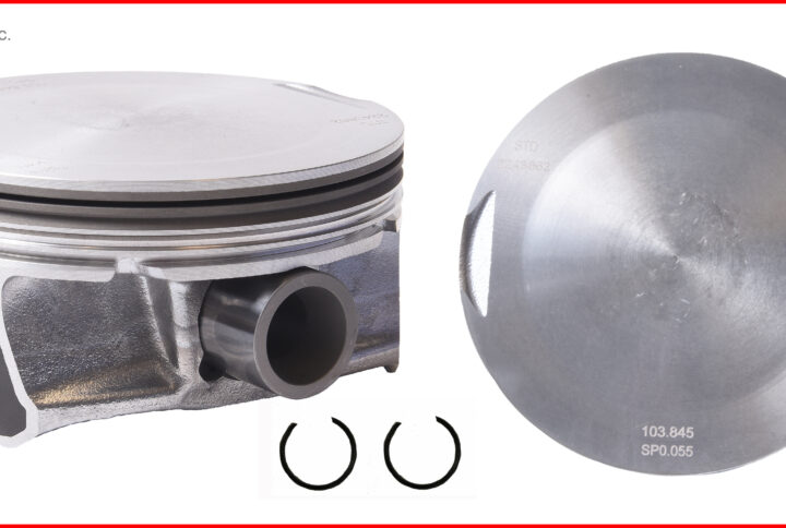 Piston Set 1-6590-4090; 4.090" Bore -1.5cc Flat Top for Chrysler 6.4L HEMI