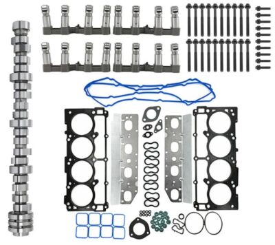 MDS VVT Camshaft Lifters + Head Gaskets Kit & Bolts COMPATIBLE WITH 2009-2019 Dodge Ram 1500 V8 HEMI