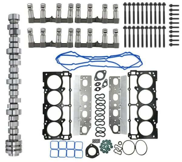 MDS VVT Camshaft Lifters + Head Gaskets Kit & Bolts COMPATIBLE WITH 2009-2019 Dodge Ram 1500 V8 HEMI