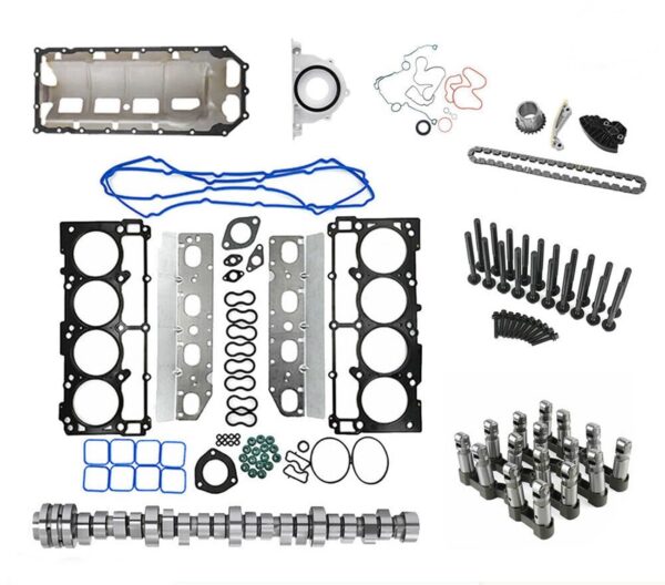 MDS Lifters and Camshaft Kit with Oil Pan Gasket Kit and Timing Set FITS 2009-2016 Dodge Ram 1500 Durango Charger Challenger Chrysler 300 Grand Cherokee Laredo Commander 5.7 V8 MDS HEMI 53022372AA