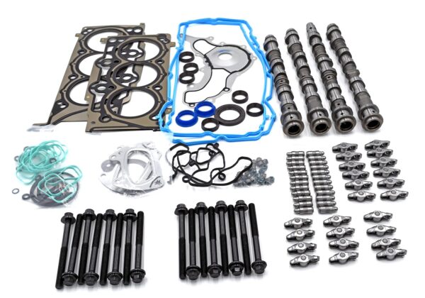 3.6L Pentastar Camshaft Install Kit with | 4x Camshafts | 24x Hydraulic Lifters | 24x Rocker Arms | MLS Head Gasket Kit | Head Bolts | FITS: 2011-2016 Jeep Dodge Chrysler Ram 3.6L DOHC Pentastar