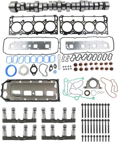 2003–2008 5.7L HEMI Camshaft & Non-MDS Lifter Conversion Kit w/ 16 Lifters + Head Bolts + Upper & Lower Gasket Sets – Dodge Jeep Gen 3 HEMI Made in USA