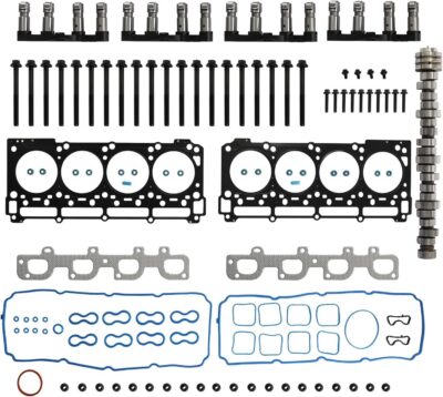 Hemi MDS 6.4 Lifters Camshaft Kit w/Head Gaskets Set Fit For Dodge Challenger Charger Chrysler 300 Jeep Grand Cherokee 6.4L V8 2011-2019 53021726AD HS26568PT 5038419AB 5038786AB 53022320AB 05038098AA