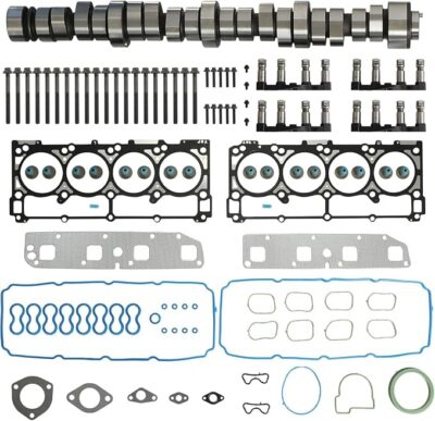 MDS Hemi Lifters Camshaft Kit w/Head Gasket Bolt Set Fit For Chrysler Aspen 300 Jeep Commander Grand Cherokee Dodge Charger Durango Ram 1500 5.7L 2003-2008 53022064AA HS26284PT