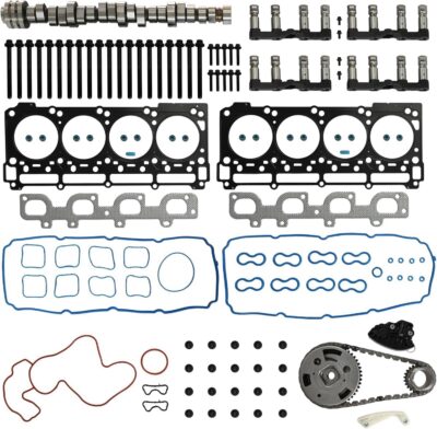 6.4 Hemi MDS Lifters Camshaft Kit VVT Sprocket Head Gasket Bolts Set Fit For Dodge Challenger Charger Chrysler Jeep Grand Cherokee 6.4L 2011-2022 53021726AD 53022317AC 5038419AB HS26568PT
