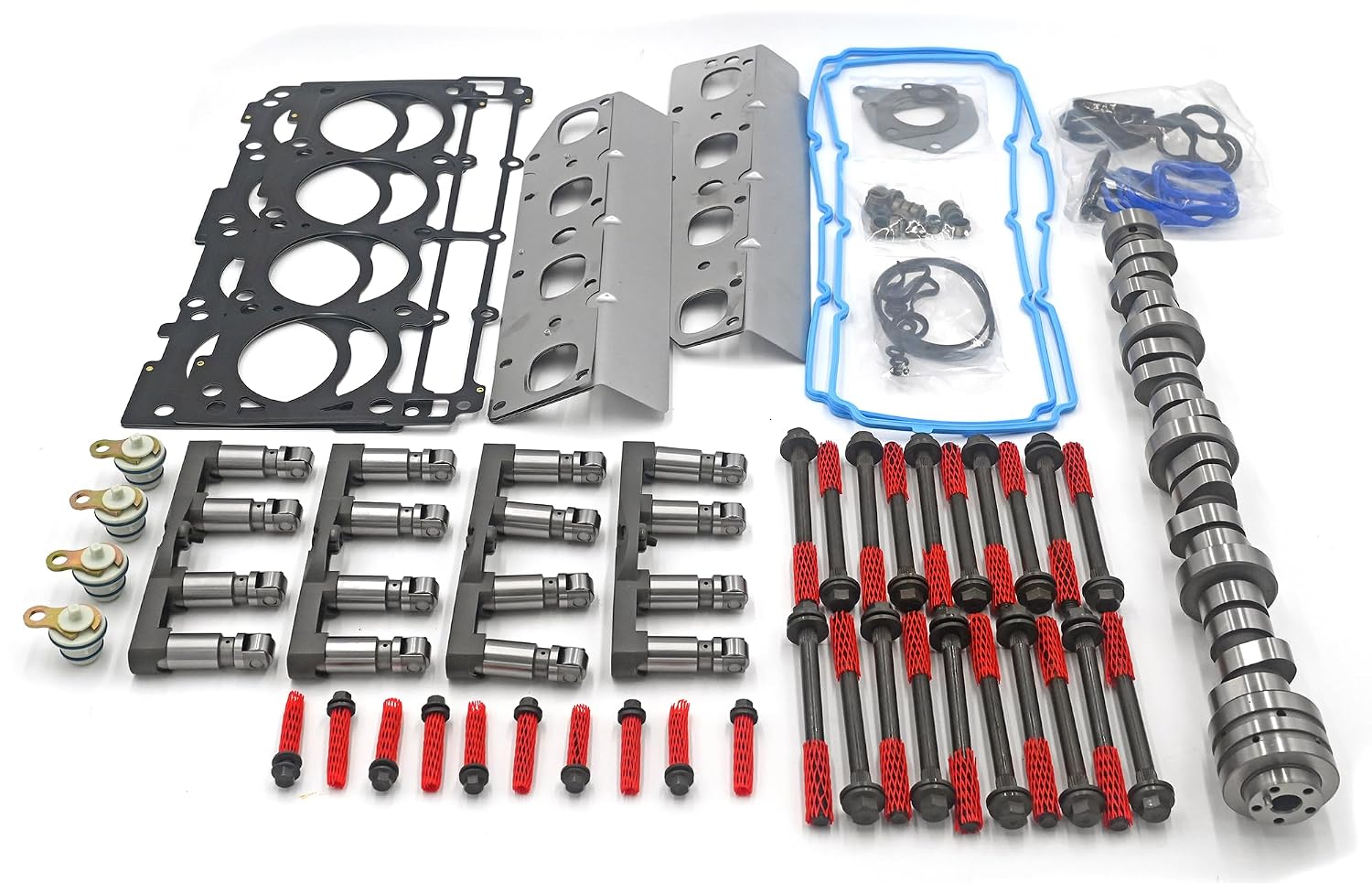 5.7L Non MDS Hemi Camshaft Lifter Kit w/Head Gasket Bolts Set Fit for Jeep Grand Cherokee Chrysler 300 Dodge Charger Challenger Durango 2009-2016 V8 5.7L 53022372AA 53021720AD HS26423PT