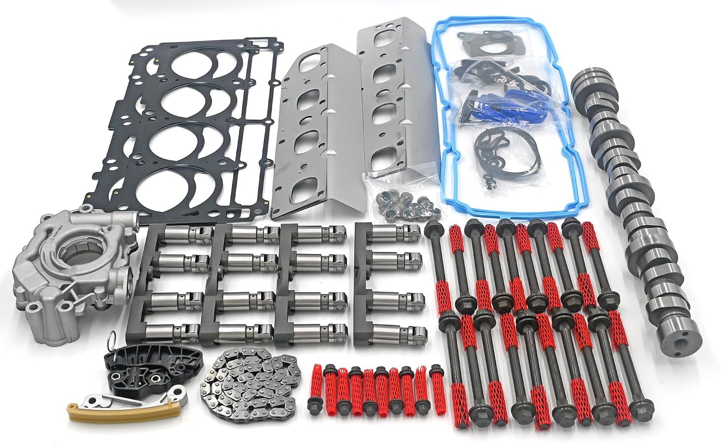 5.7L HEMI 2009+ MDS Engine Rebuild Kit | Camshaft | MDS Lifters | Head Gasket Kit | Bolts | Oil Pump | Timing Kit | FITS: 2009-2022 Dodge Chrysler 5.7L HEMI RAM Challenger Charger Cherokee Durango